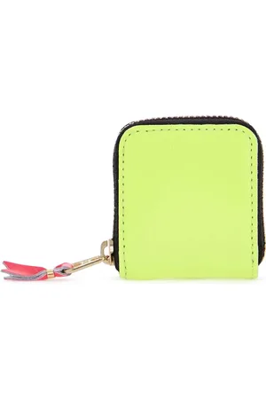 Comme des Garçons Compact wallet super fluo in goat leather with zip - OS