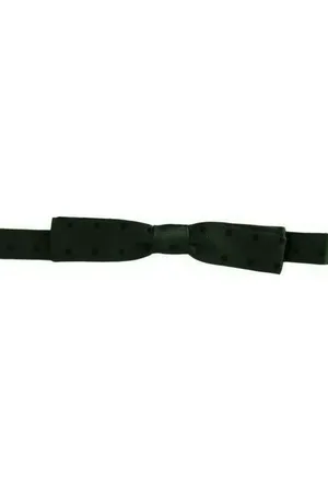 Dolce & Gabbana Dotted Silk Adjustable Neck Bow Tie