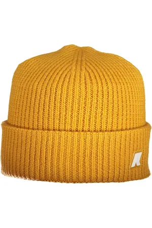 K-Way Yellow Wool Men Cap