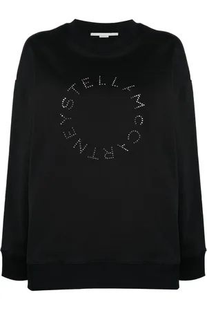 Stella McCartney Rhinestone-embellished logo sweatshirt - XS