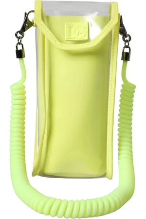Dolce & Gabbana Yellow Plastic DG Logo Neck Strap Cardholder Wallet