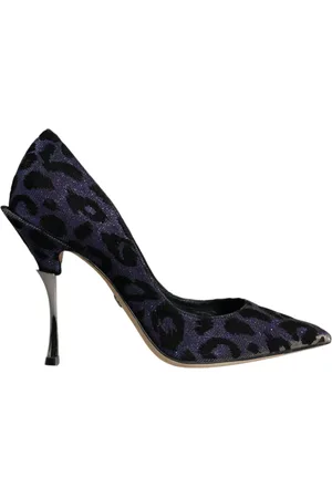 Dolce & Gabbana Leopard Lurex High Heels Pumps Shoes - EU37/US7