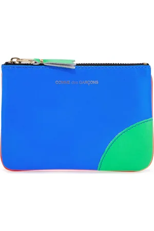 Comme des Garçons Fluorescent goat leather wallet with colorful details - OS