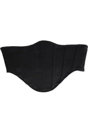 Dolce & Gabbana Black Cotton Waist Tuxedo Belt Cummerbund - IT40|S