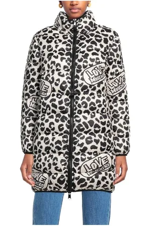 Moschino Chic Leopard Print Down Jacket - IT44|L