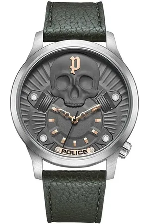 Police Leather Watch