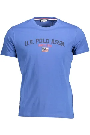 U.S. Polo Assn. Blue Cotton Men T-Shirt - XXL