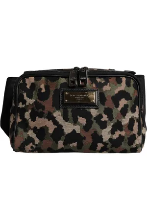 Dolce & Gabbana Multicolor Leopard DG Logo Belt Waist Fanny Pack Bag