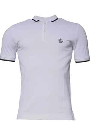 Dolce & Gabbana Cotton Crown Collared Polo T-shirt - IT44 | XS