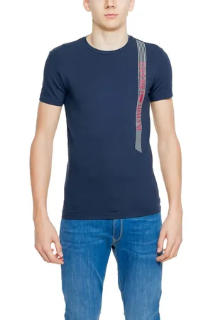 Emporio Armani Blue Cotton T-Shirt - IT44 | S
