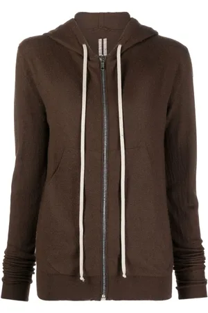 Rick Owens Zip-up cashmere hoodie - XS