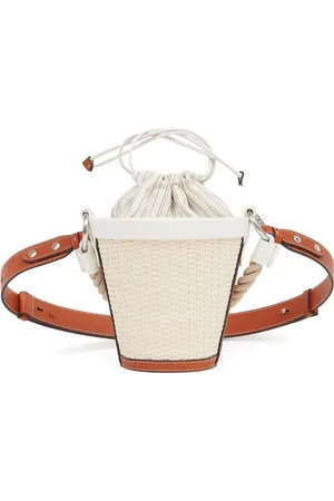 Maison Margiela Fire Bucket woven-raffia shoulder bag - U