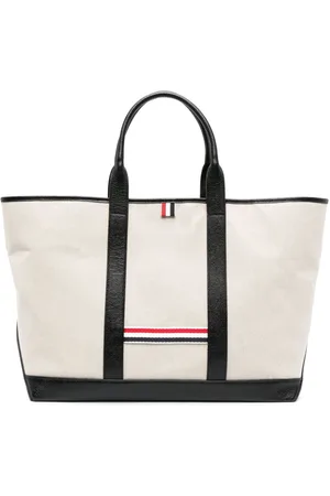 Thom Browne Medium RWB-stripe tote bag - U