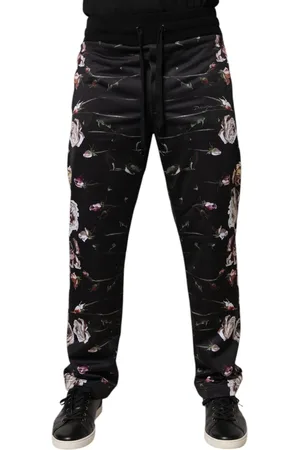 Dolce & Gabbana Floral Polyester Jogger Pants - IT44 | XS