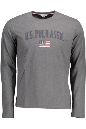 U.S. Polo Assn. Gray Cotton Men T-Shirt - XXL