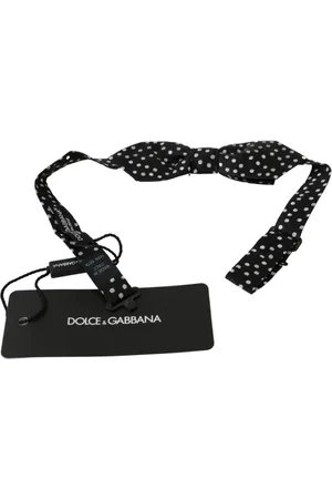 Dolce & Gabbana Elegant Polka Dot Silk Bow Tie