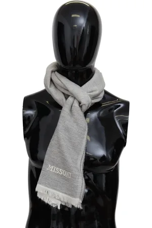 Missoni Elegant Wool Scarf with Embroidery Detail