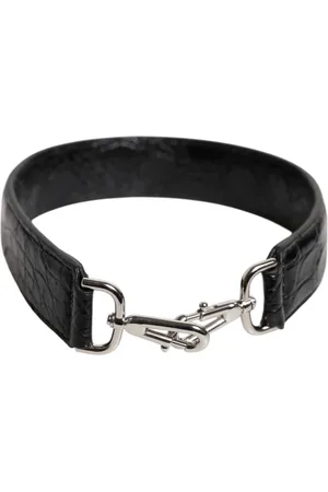 Dolce & Gabbana Black Alligator Leather Bag Shoulder Strap