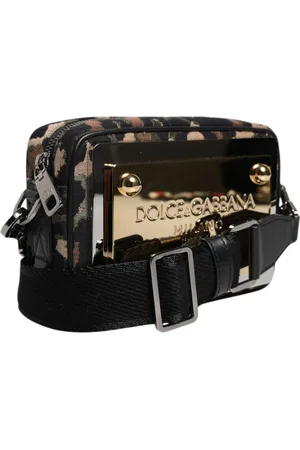 Dolce & Gabbana Leopard Jacquard DG Logo Crossbody Bag