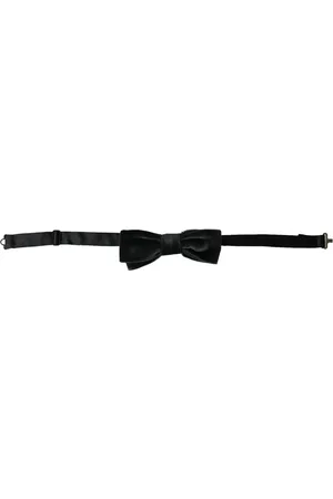Dolce & Gabbana Velvet Cotton Adjustable Neck Men Bow Tie
