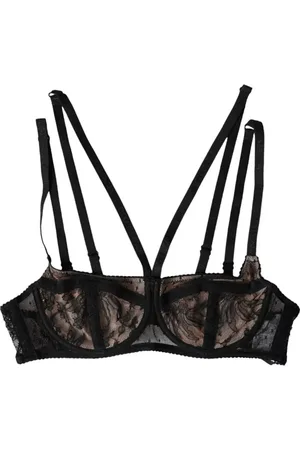 Dolce & Gabbana Floral Lace Nylon Balconcino Bra Underwear - IT2 | S