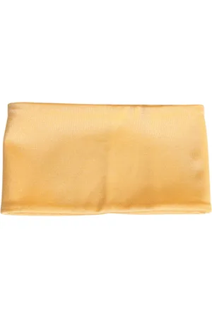 Dolce & Gabbana Yellow Nylon Stretch Women Neck Warmer Scarf