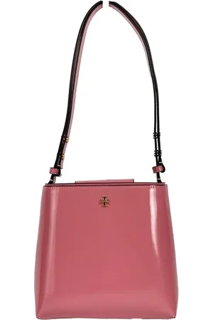 Tory Burch Patent Emerson Small Bucket Bag Purse