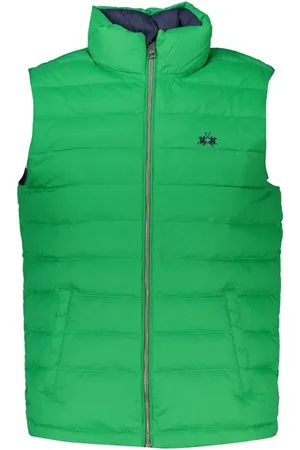 La Martina Sleek Sleeveless Jacket with Embroidery - XXL