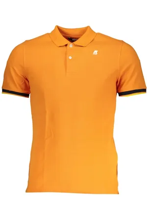 K-Way Vibrant Orange Contrast Detail Polo - S