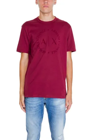 Armani Exchange Bordeaux Cotton T-Shirt - IT52 | XL