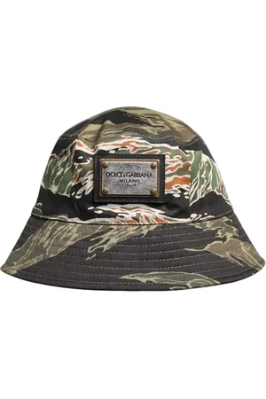 Dolce & Gabbana Multicolor DG Plaque Wide Brim Bucket Hat - 58 cm|M
