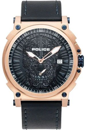 Police Leather Watch