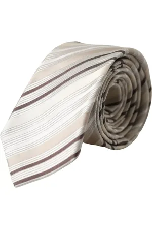 Dolce & Gabbana Stripes Fantasy Silk Adjustable Men Tie