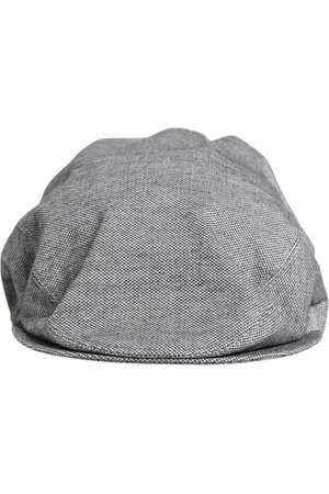 Dolce & Gabbana Gray Cotton Newsboy Capello Cabbie Hat - 59 cm|L