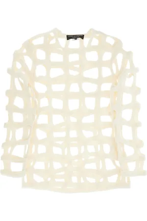 Comme des Garçons Wool cut out top with italian - L