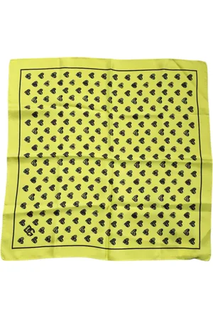 Dolce & Gabbana Hearts Silk Square Bandana Scarf