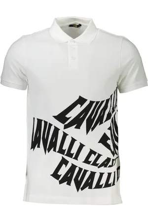 Roberto Cavalli White Cotton Men Polo - XL