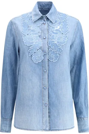 ERMANNO SCERVINO Embroidery denim Shirt - IT40 | M