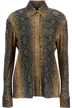 Norma Kamali Python print long sleeve shirt - M