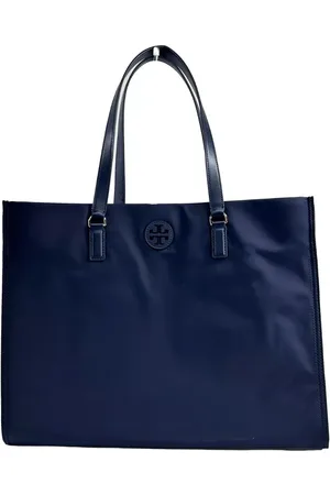 Tory Burch Navy Ella Large Nylon Tote Bag Purse 136144