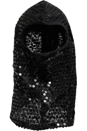 Dolce & Gabbana Sequined Nylon Ski Mask Balaclava Hat