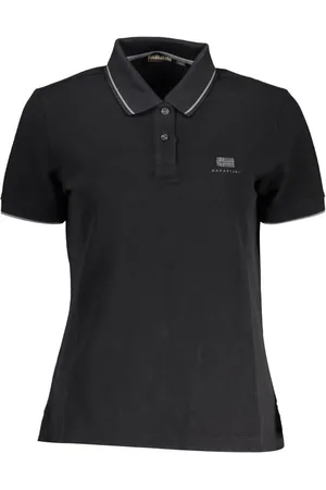 Napapijri Black Cotton Women Polo Shirt - S