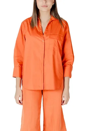 Liu Jo Orange Cotton Shirt - IT40 | XS
