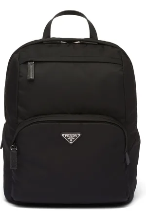 Prada Triangle-logo zipped backpack - U