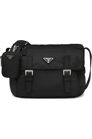 Prada Re-Nylon triangle logo-plaque shoulder bag - U