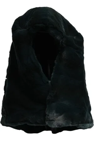 Dolce & Gabbana Black Weasel Fur Womens Beanie Hat