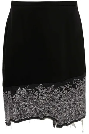 J.W.Anderson JWAnderson glitter-detail asymmetric skirt - 8