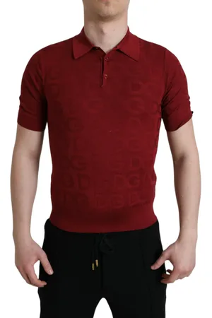 Dolce & Gabbana Silk Polo T-Shirt - Elegance Meets Comfort - IT48 | M