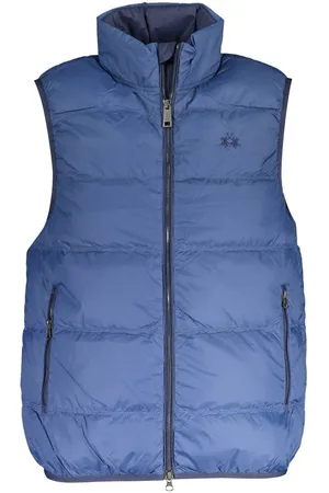 La Martina Blue Polyamide Men Jacket - M