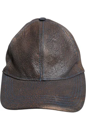 Dolce & Gabbana Goatskin Leather Baseball Cap - 58 cm|M